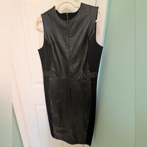 Spanx Sleeveless Leather-Like Dress